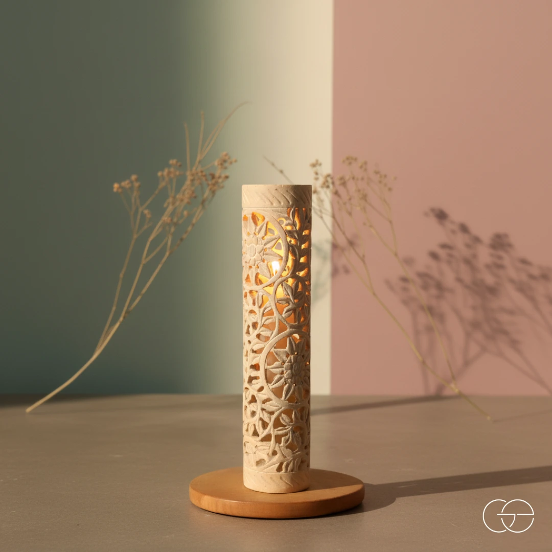 Serenity Glow & Stone Hearth Set